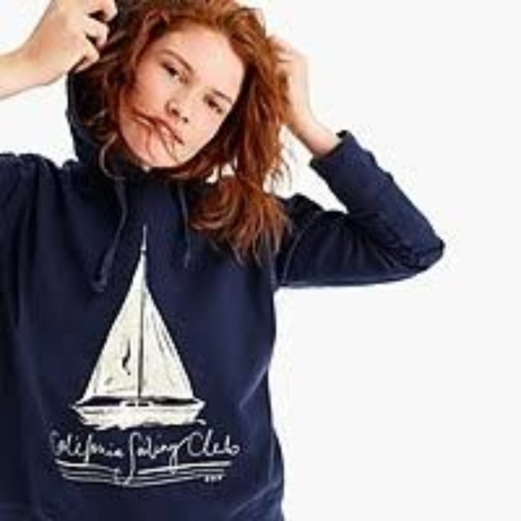 Vintage California Sailing Club Hoodie Sweatshirt - Picture 3 of 8